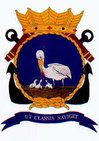 Het Wapenschild van de Marine Magazijnsdienst.