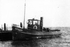 Foto Pampusboot begin jaren 30 van de vorige eeuw.