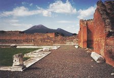 De Visuvius vanaf Pompeii gezien