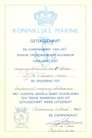 This is the certificate for a successful completion of Continuing Vocational Training (VVO) to become a corporal warehouse manager in the spring of 1963.