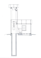 The construction drawing of the fog bell house